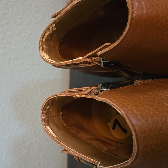 Sam Edelman Brown Ankle Boots Size 7 - Picture 9 of 9